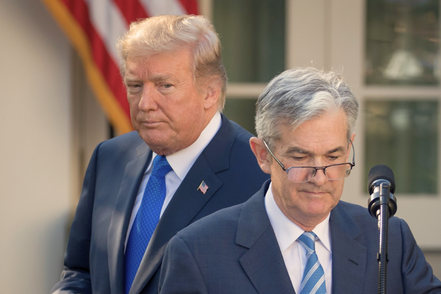 Trump indicou Powell para o FED em seu primeiro mandato, mas agora quer demiti-lo (Foto: Reuters)