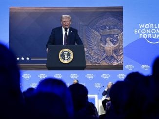 donald trump em palestra virtual em davos