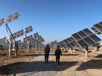 energia renovável em parque solar da China