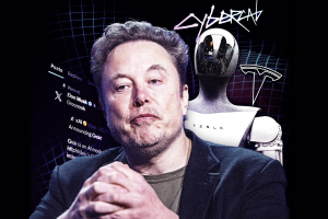 Ilustração de Elon Musk