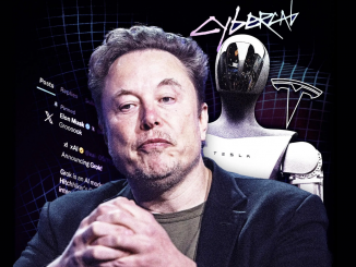 Ilustração de Elon Musk