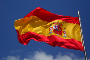 Foto da bandeira da Espanha