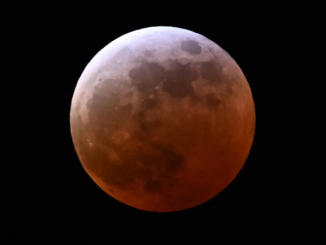 Foto do eclipse lunar total