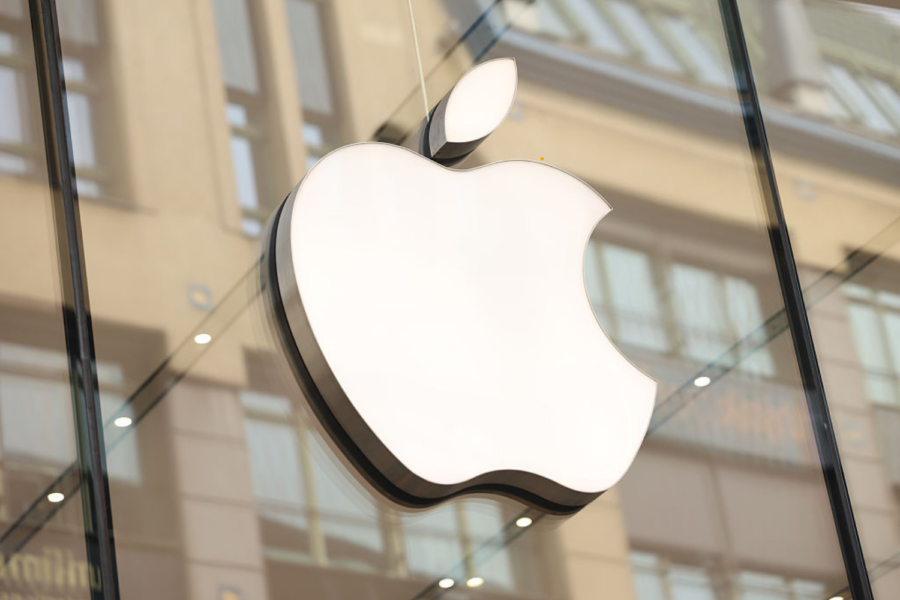 Foto de uma fachada de loja da Apple na Alemanha