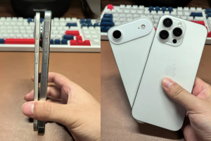 Fotos do IPhone 17 Air e do iPhone 16 Pro Max