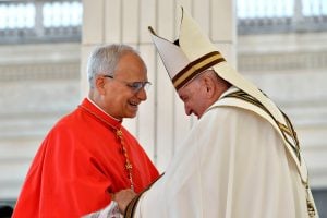 Leão XIV ao ser nomeado pelo papa Francisco: sem prestígio nas casas de apostas