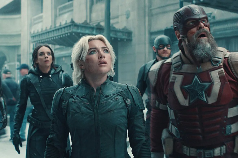 Foto de um trecho de Thunderbolts, novo filme da Marvel