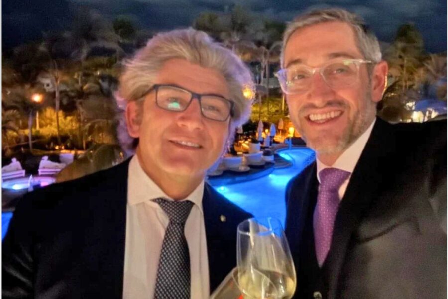 Carlo Benati e Daniel Hager, juntos no projeto decanterino
