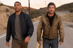 Aaron Pierre e Kyle Chandler em cena na nova série do Lanterna Verde no DCU