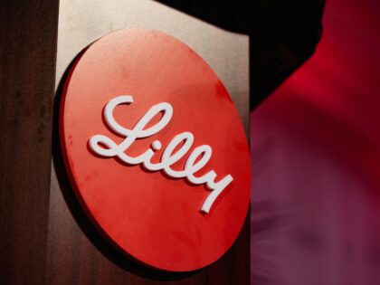 Logo da Eli Lilly em Houston, Texas, Estados Unidos 23 de setembro de 2025