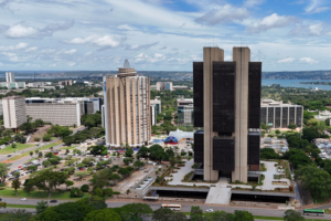 Vista do prédio do Banco Central em Brasília