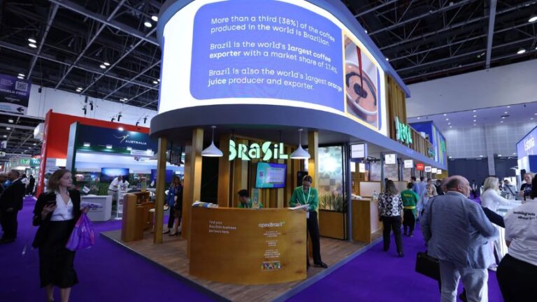 Estande da ApexBrasil na Gulfood 2025