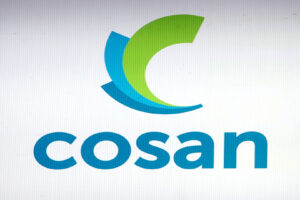 Logo da Cosan na B3, em São Paulo
