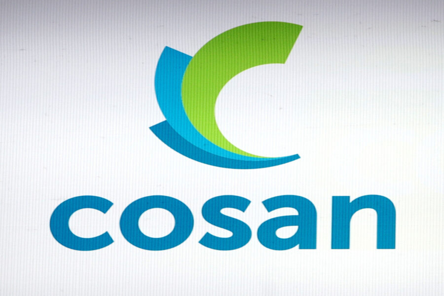 Logo da Cosan na B3, em São Paulo