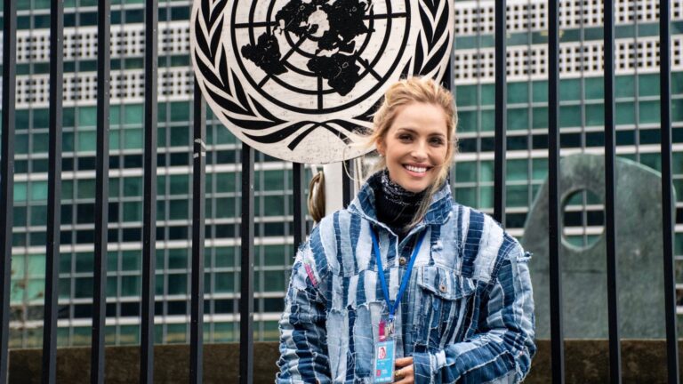 Karen Brandoles em Nova York, na Comissão das Mulheres na ONU