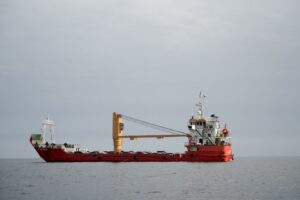 Embarcação no Estreito de Hormuz em Omã