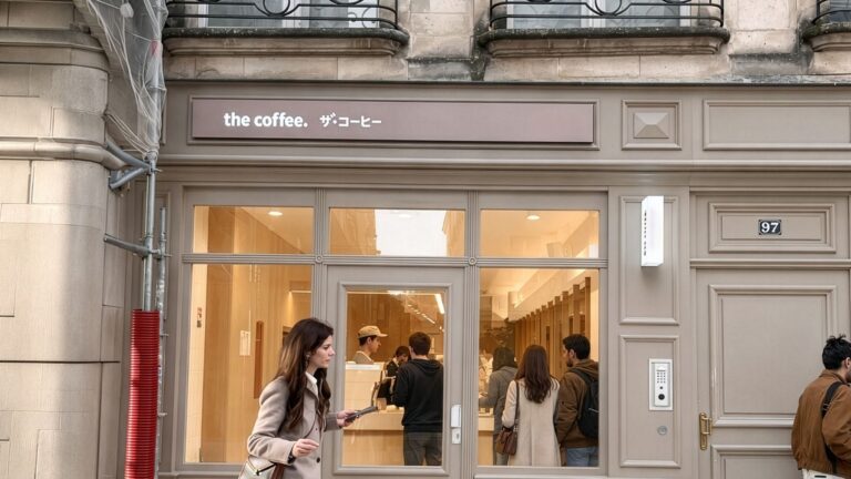 Unidade da The Coffee na França, um dos primeiros países da Europa onde a rede de franquias se firmou