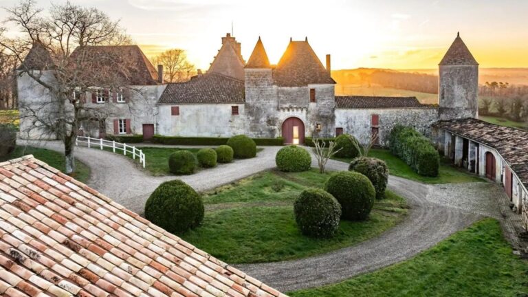 Para famílias que preferem reuniões em cenários com aparência de monumento medieval, sempre existe um château francês. Torres para tout le monde.