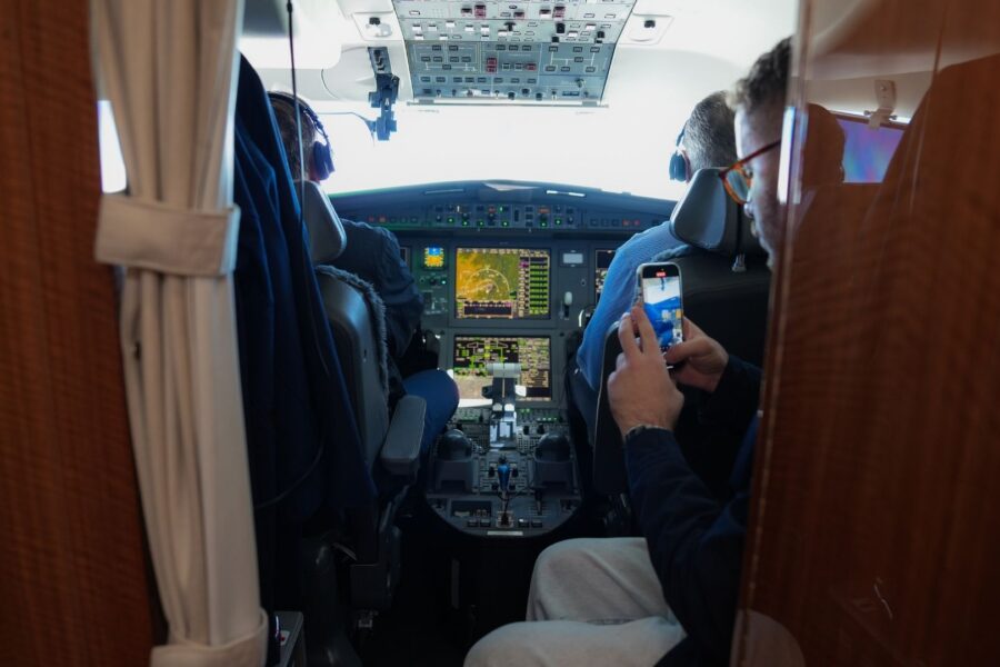 O Falcon 6X consegue ligar São Paulo a Londres sem escalas