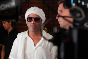 Ronaldinho participa do evento de apresentação ao Ravenna FC em Miami