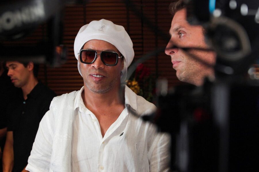 Ronaldinho participa do evento de apresentação ao Ravenna FC em Miami