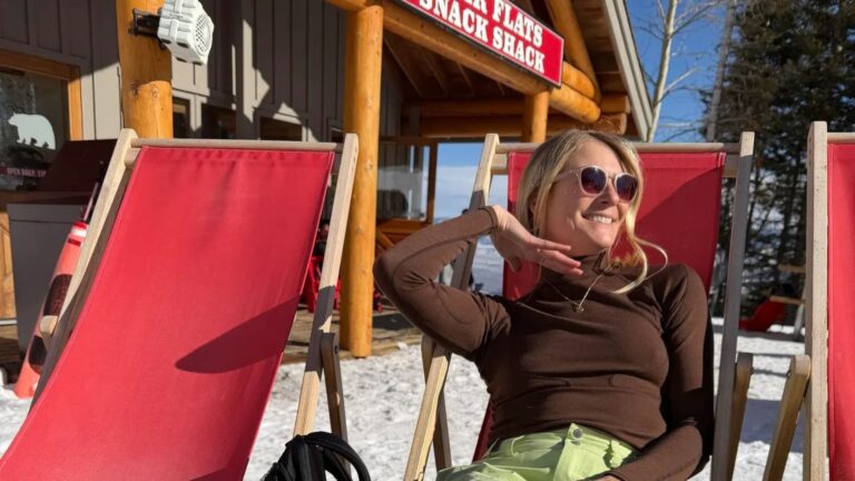 Charlotte Lilley no Jackson Hole, em Wyoming