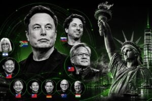 Elon Musk, Sergey Brin e Jensen Huang estão entre os imigrantes mais ricos dos Estados Unidos
