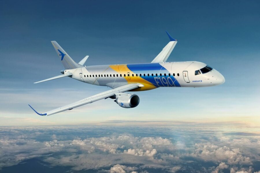 Aeronaves da família E1 responderam por 50% das entregas de E-Jets da Embraer no 2T26, ante 47% um ano antes. Por modelo, foram 10 unidades do E175-E1, 4 do E190-E2 e 6 do E195-E2.