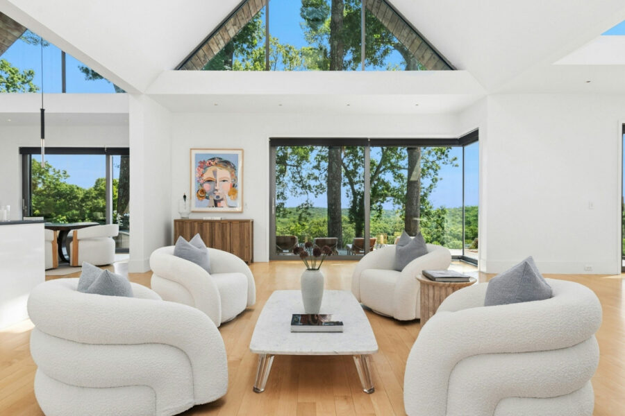 A casa fica em Weston, Connecticut