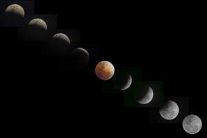 Eclipse lunar fotógrafado nas Filipinas em março deste ano