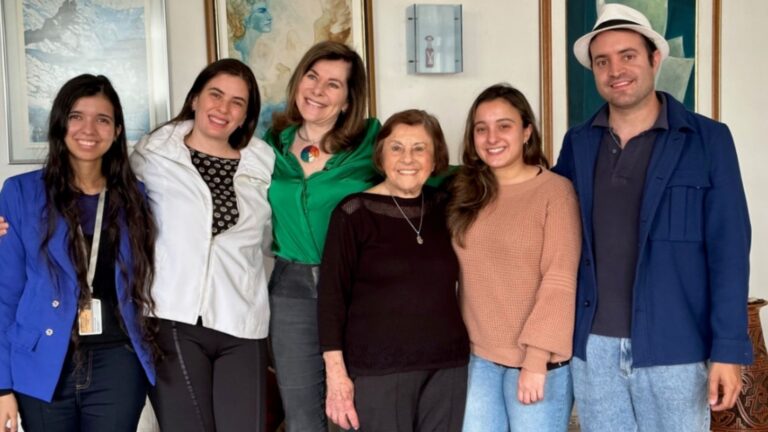 Monize Silva, Vivian R. Coria, Mayana Zatz, a centenária Noemia, Amanda Assoni e Mateus de Castro Vidigal