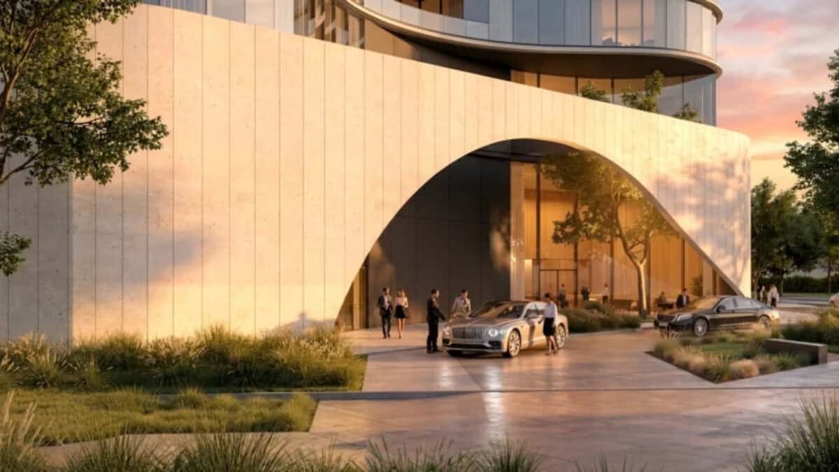 Torre residencial de luxo em Buenos Aires com branding de marca internacional