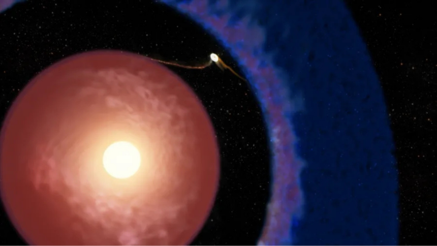 O exoplaneta mais jovem detectado até o momento, ainda em formação dentro do disco de gás e poeira que circunda sua jovem estrela hospedeira