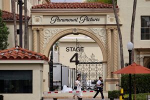 O complexo do Paramount Studios em Hollywood, Los Angeles, Califórnia