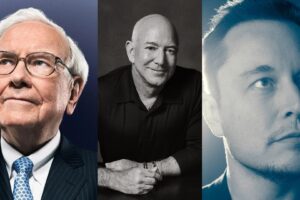 Jeff Bezos, Elon Musk e Warren Buffet
