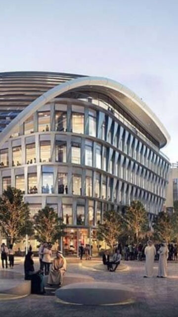 Com 99% de ocupação, o Masdar City Square abriga organizações ligadas à energia e inteligência artificial em Abu Dhabi