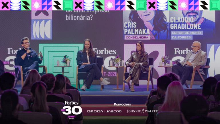 André Szapiro, da SRM Ventures, Lara Lemann, da Maya Capital, e Cris Palmaka, conselheira e Claudio Gradilone, editor de Forbes Money