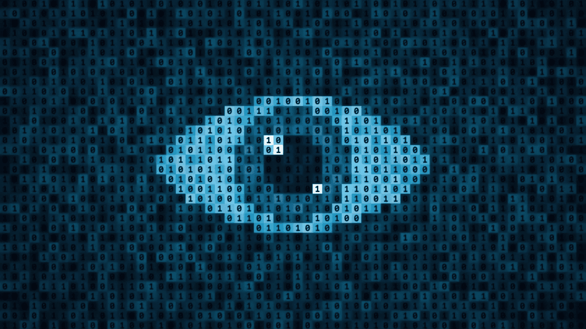 Ilustração conceitual de spyware em anúncio digital