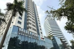 O novo empreendimento da Frasers Property e Mitsubishi Estate terá 407 apartamentos de alto padrão no local do atual Valley Point