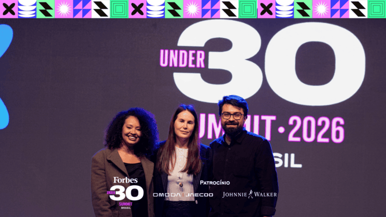 Eduarda Franklin, CEO e Fundadora da Orby; Renata Goldfarb, CEO e Fundadora da Teach Tribe; Pablo Marques, editor de tecnologia da Forbes