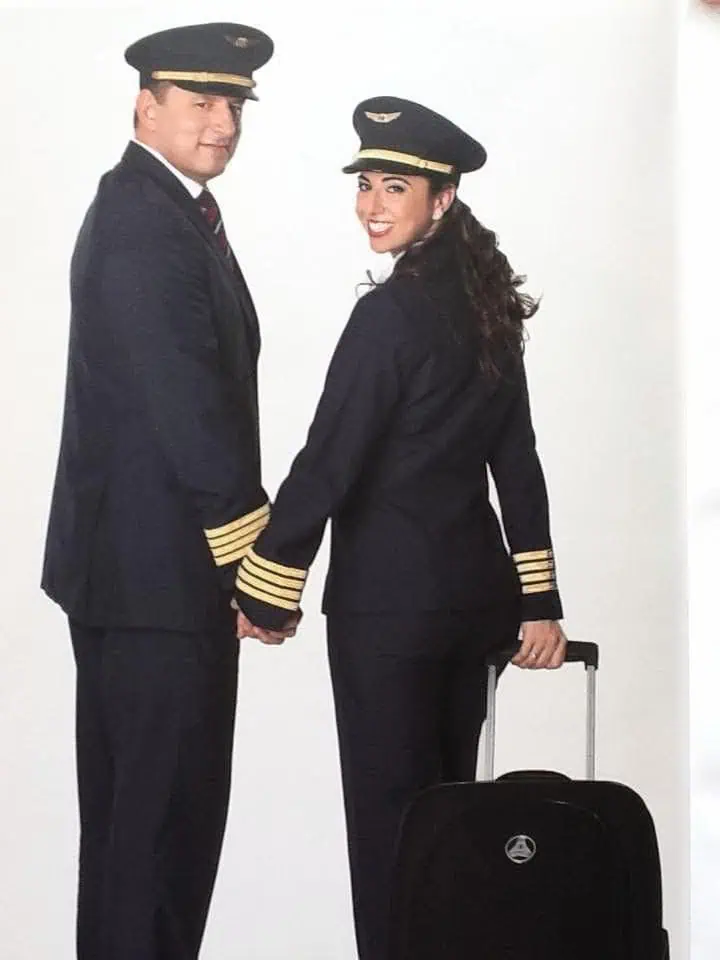 Karina Buchalla e o marido, hoje aposentado