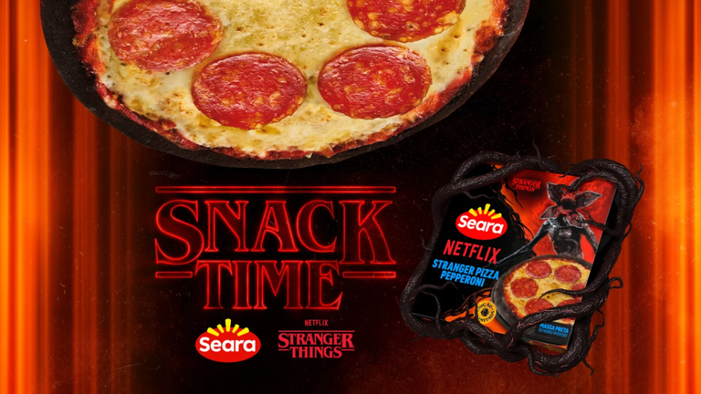 Seara transformoi o universo da série Stranger Things em uma pizza exclusiva