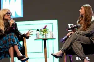 Malu Borges e Katarina Camarotti durante o Forbes Under 30 Summit